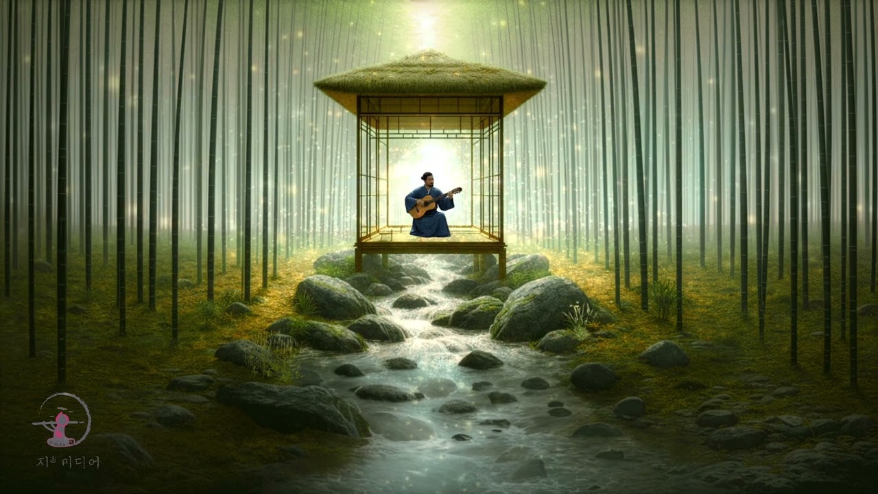 빈 대나무 흐르는 물 (竹虛水行:Bamboo Empty, Water Flow) / Meditation Music 지미디어 제공