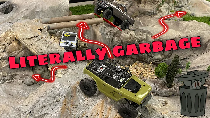 How to build a Mini RC Crawler course out of TRASH