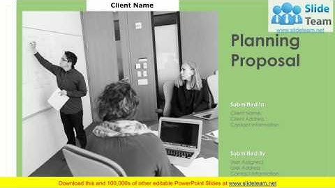 Planning Proposal PowerPoint Presentation Slides