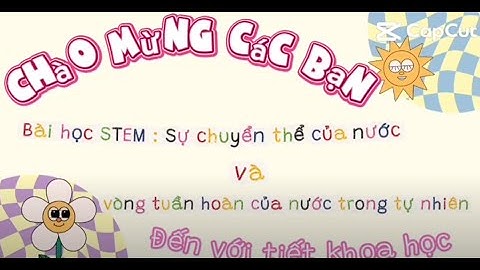 STEM Lớp 4 | Sự chuyển thể của nước và vòng tuần hoàn của nước trong tự nhiên – Tiết 2