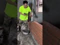 Concrete fence building process #construction #fencework #brickwork #building