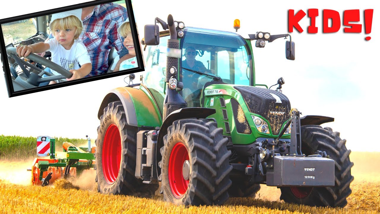 On a Farm with Sky and Finn Tractor Video Kids Video YouTube