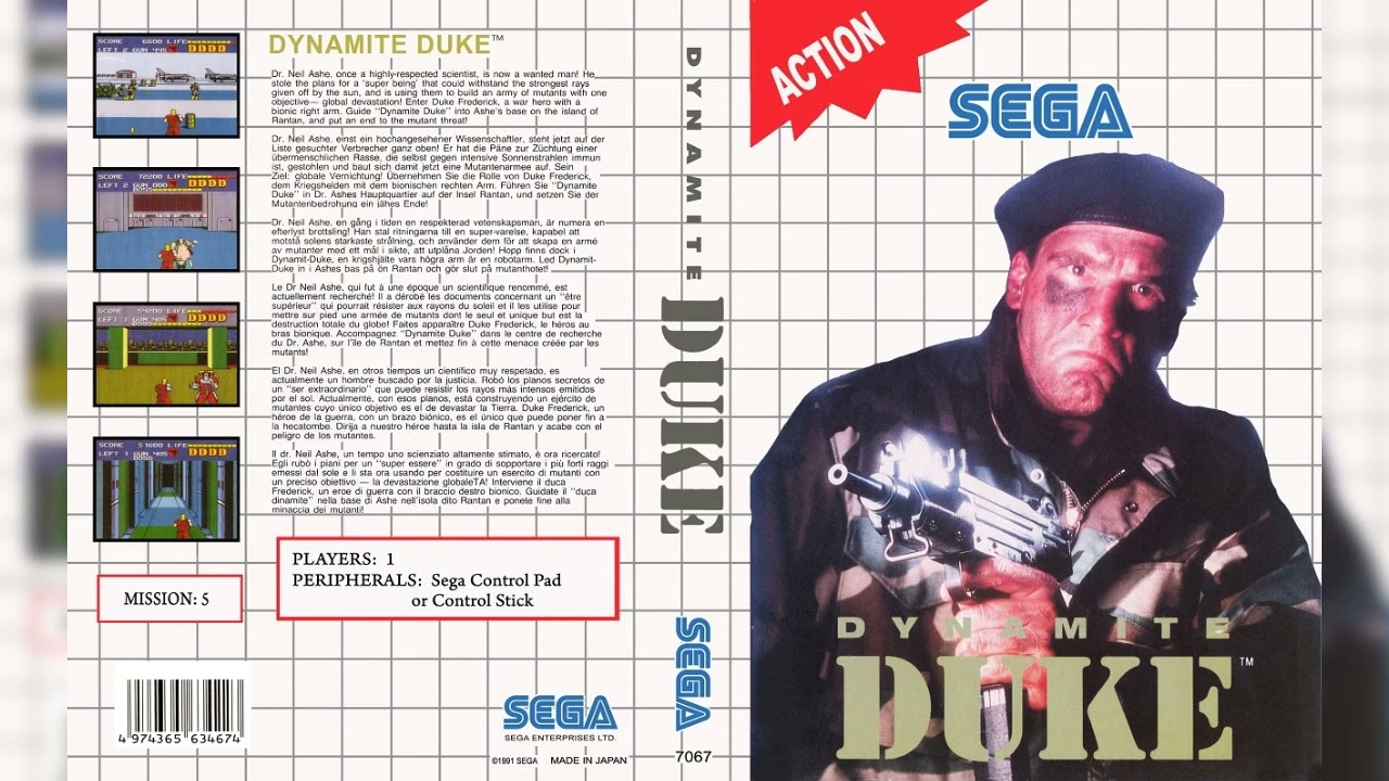 Dynamite Duke (Master System): 01 - Missions 1 & 4