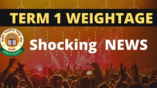 CBSE BIG Shocking Update😢 TERM 1 का Weightage हुआ कम | CBSE Latest Update| Don't Ignore 🙏