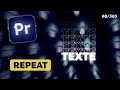 ANIMATION DE TEXTE EN LOOP | Tuto Premiere Pro