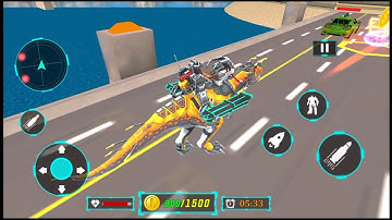 Dino Robot Car Transform Game - Android Gameplay Part 2