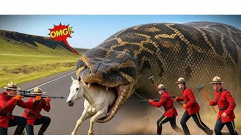 Heroic Rescue Team Saves Lonely Horse from Giant Python Terrifying Attack🐴🐍
