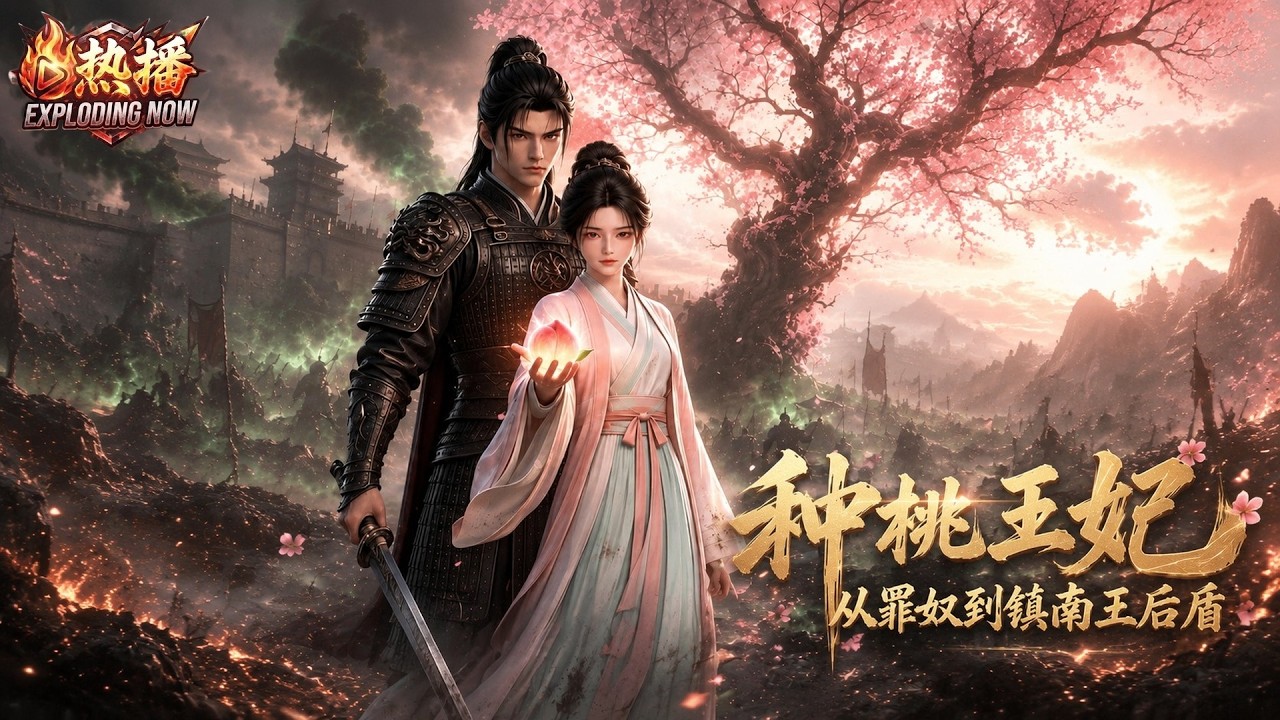 【💥新番速遞】《種桃王妃：從罪奴到鎮南王后盾》穿越女靠一顆桃核改良瘴地，種出滿園糧果，助戍邊丈夫逆襲 #偷心小甜劇  #罪女鎮南