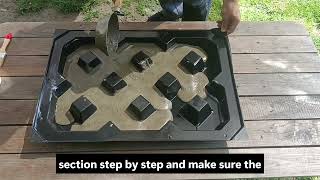 Concrete Lawn Grid Molds BETONEX – Durable ABS Plastic Forms for DIY Grass Pavers and Pathways