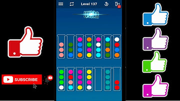 Ball Sort Puzzle Level 137 Color Sorting Games Level 137