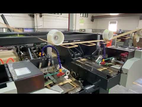 ROKIN brand RKHF-460TF Full automatic twisted & flat handle paper bag making machine