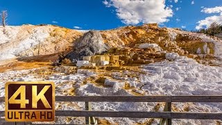 Virtual Journey to Yellowstone National Park, Summer | 4K Nature Relax Video  - 3 HRS Nature Sounds