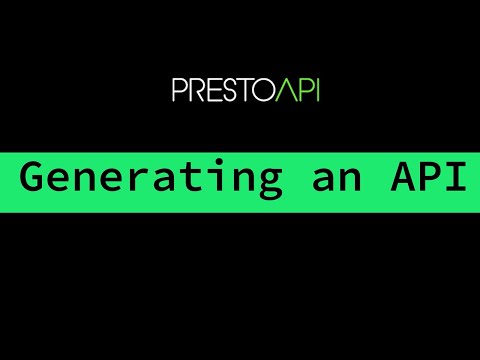 Generating an API