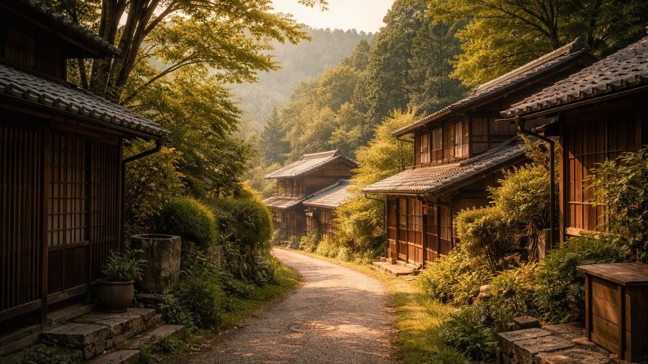 懐かしい昭和の田舎｜何も起こらない静かな一日｜日本の風景 4K