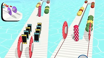 Twin Slicer ​- All Levels Gameplay Android,ios (Levels 133-135)