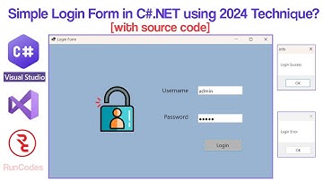 How to Create a Simple Login Form in C#.NET using Visual Studio 2022? [With Source Code]