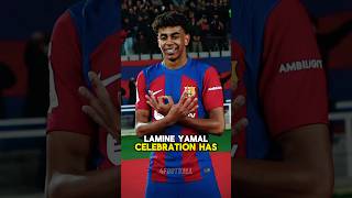 Lamine Yamal's celebration has a hidden meaning 😳 #lamineyamal #barcelona #spain