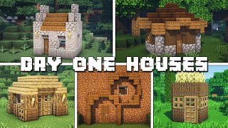 5 Minecraft Houses You Can Build in One Day! (Tutorial)