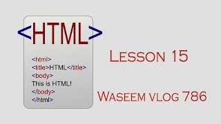 HTML Course For Beginners | Lecture 15 | How to create menu
