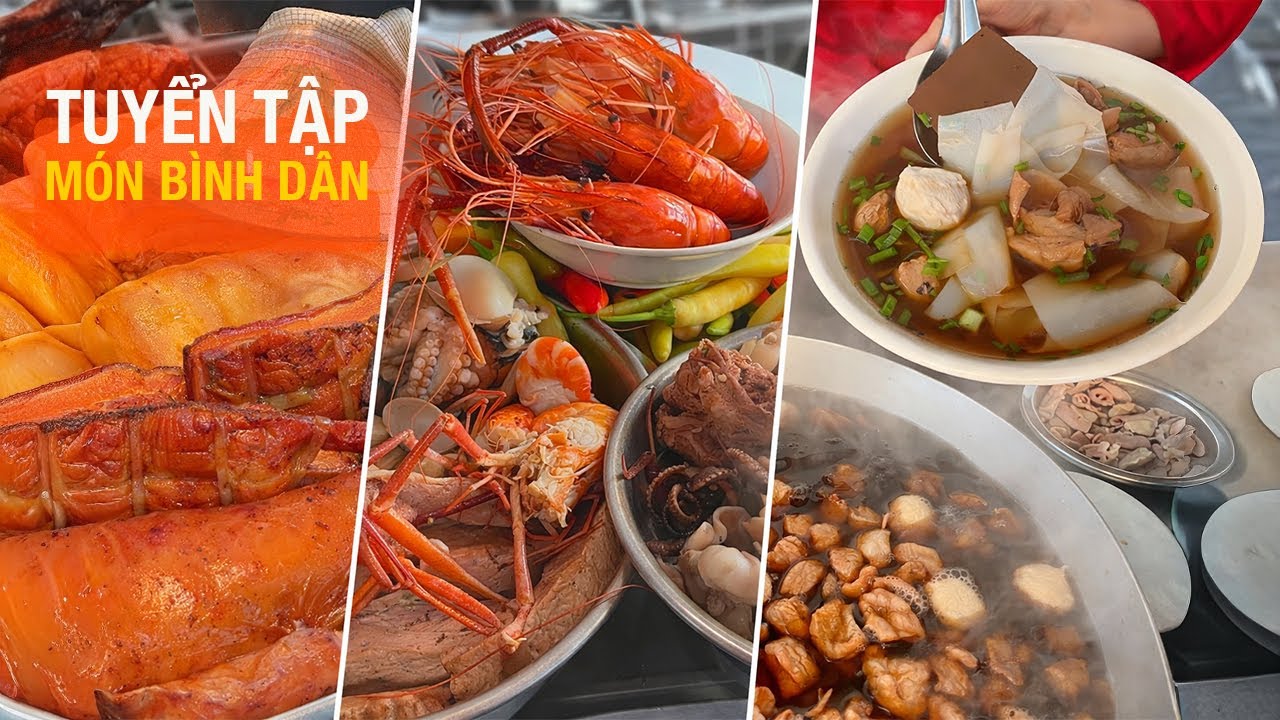 Tuyển tập hủ tiếu hải sản, bún riêu, hủ tiếu hồ, ba rọi nướng lu -  Vi Na TV