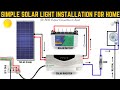 Solar Connection for Home with Inverter and Battery | Solar system Wiring