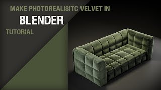 how to make Realistic Velvet in blender 2.9 | Velvet BSDF tutorial in blender