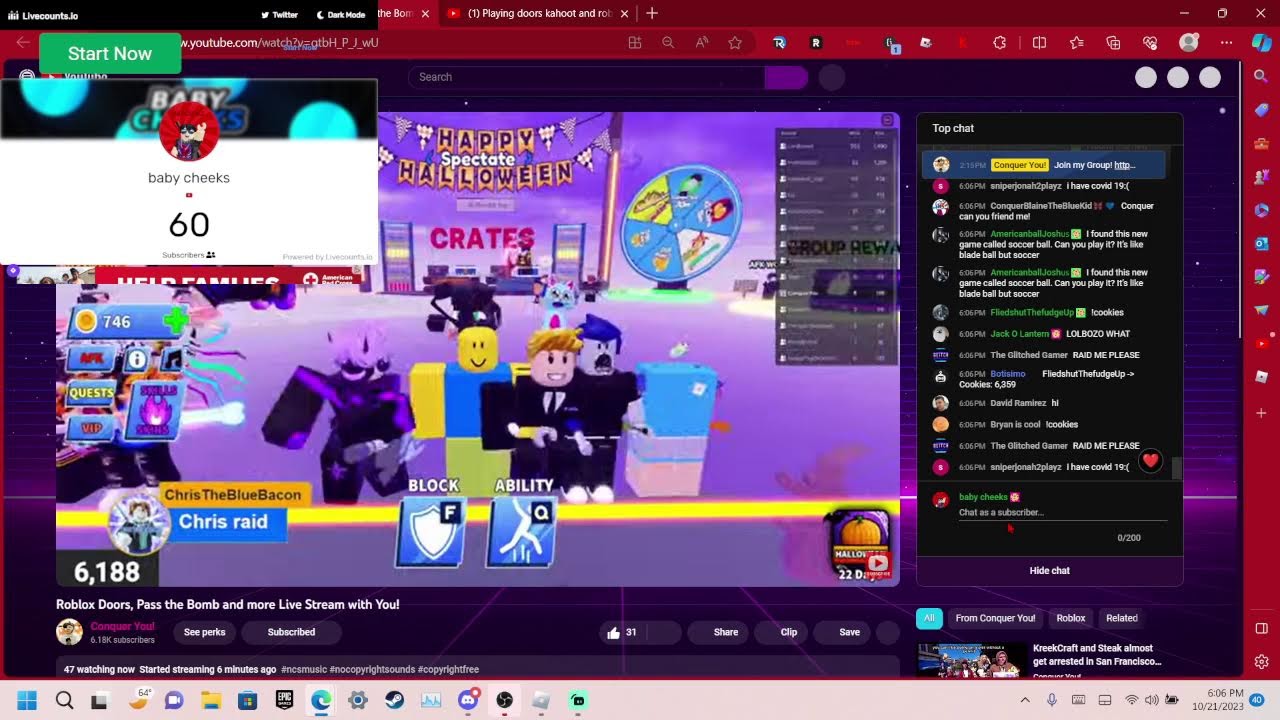 Playing doors kahoot and roblox with you YouTube