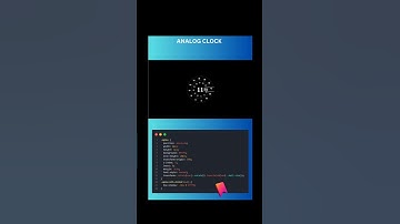 Animation effect of analog clock | html, CSS and JavaScript | #shorts