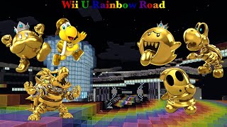 Wii U Rainbow Road Minecraft Mario Kart 8
