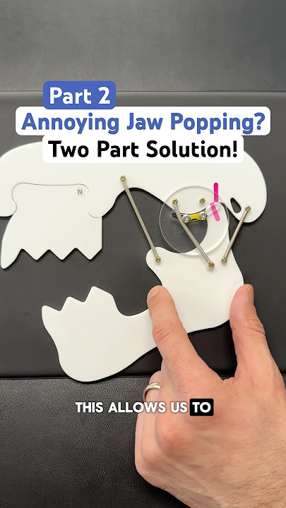 Part 2 of 2 — Annoying JAW popping? Try this two part solution! #tmj #tmjtreatment #jawpain