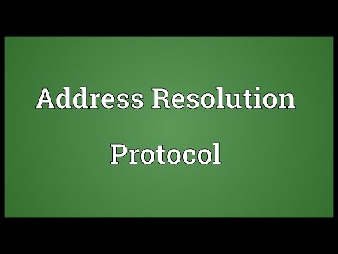 Address Resolution Protocol Meaning