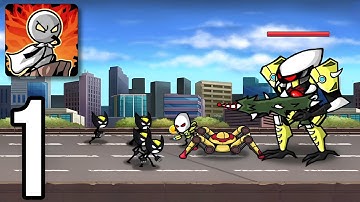 Hiro Wars : Super Stickman Defense - Gameplay Walkthrough Part 1 - Stage 1-5 (IOS, Android)