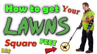 How to get your lawns square Feet // Best measuring wheel for lawn