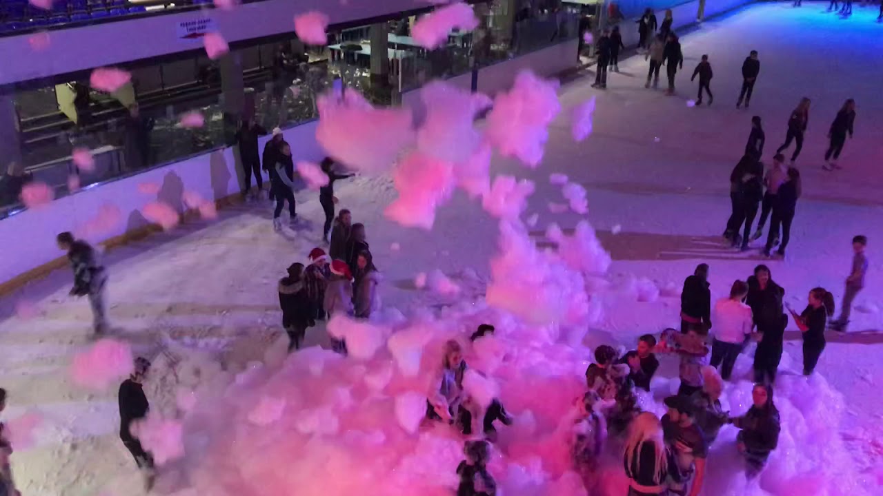 Ice Rink Foam Party YouTube
