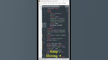 how to use   in html5 -Non breaking space in html - nbsp ko kaise html me use krte hai #shorts