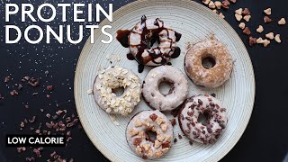 BEST Protein Donuts Recipe (Chocolate & Peanut Butter) | Low Calorie Healthy Anabolic Doughnuts