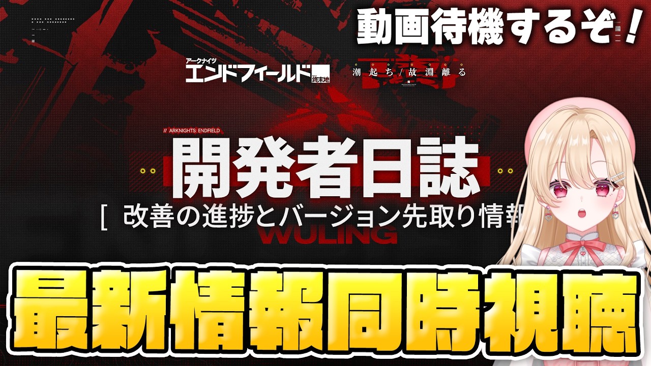 【エンドフィールド】先取り情報だと！？ゲーム改善も気になる『開発者日誌』を同時視聴して一緒に盛り上がろう！！13【アークナイツ：エンドフィールド/Arknights: Endfield】
