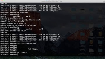 Assignment 3 -  Unix