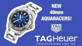 Tag Heuer’s Newest 40mm diver! AquaRacer Calibre 5  WBP2110 & WBP2111