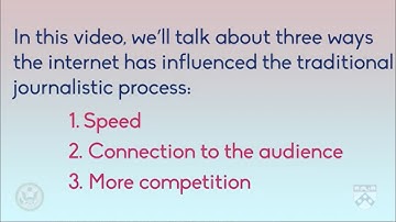 The Impact on the Journalistic Process