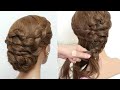 Easy braided prom updo. Hairstyle for long hair.