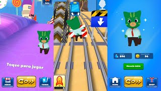 PJ MASKS: HEROES EN PIJAMAS: Fun Subway Train Escape #2 - Subterraneo Escape Catboy verde DisneyJr screenshot 3