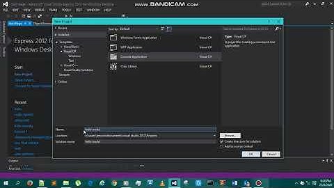 How to make a simple Hello World Console Application in C# using Visual Studio
