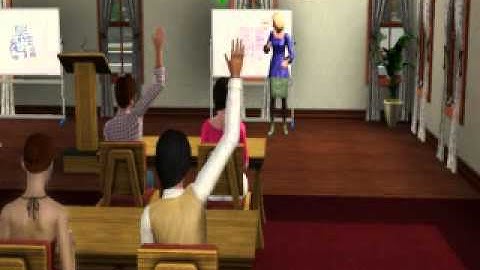 The Sims 3 University - Inside a lesson/lecture