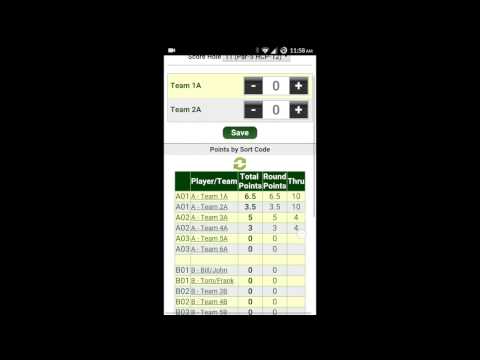 Scrolf Member Guest Round Robin Scoring Demo