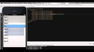 Onclick Event of TableView with Alloy-Titanium Video