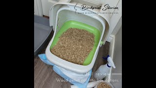 Wood Pine Pellet Litter Box System  full review and variation options