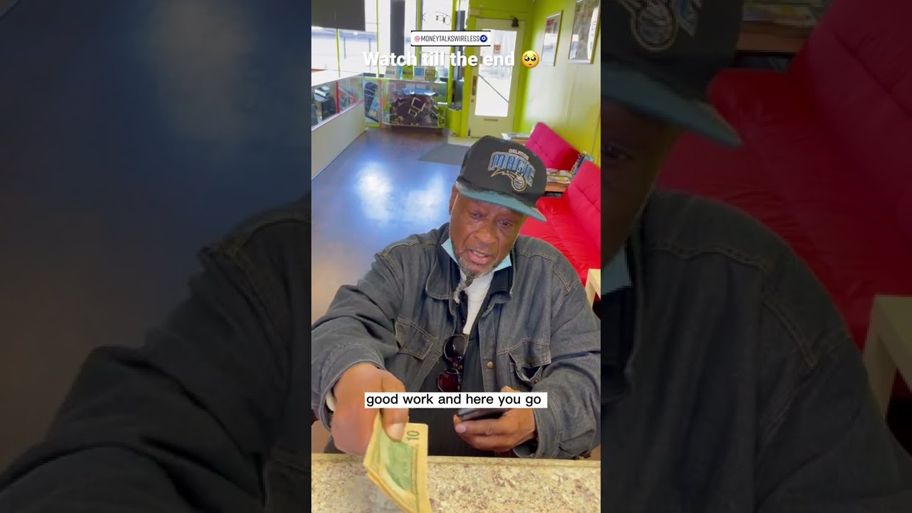 Disabled man wanted to repair his phone with all the💰he had left 🥺 