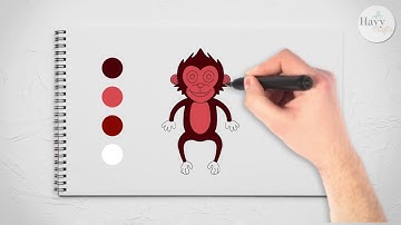 How To Draw A Monkey Easily | Draw A Monkey For Kids
