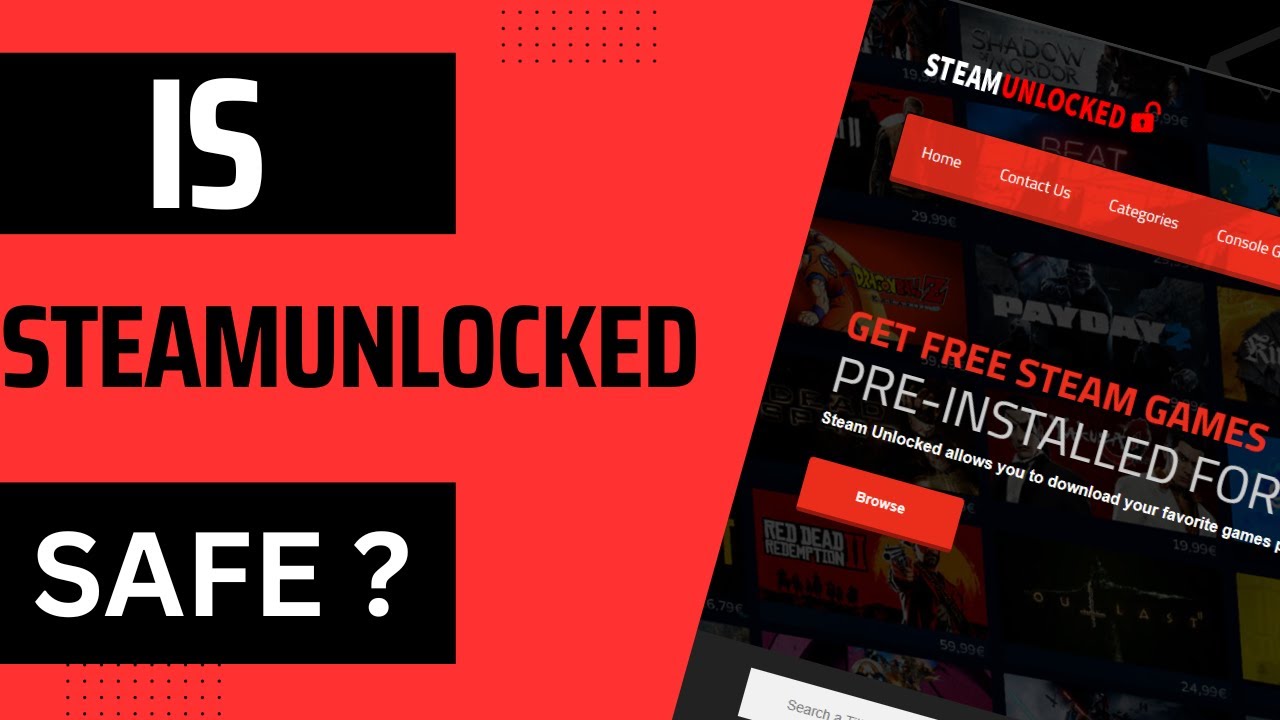 is steam unlocked safe : r/SteamUnlocked